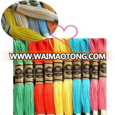 8m per piece cross stitch dmc colors 100 cotton knitting floss cotton embroidery floss