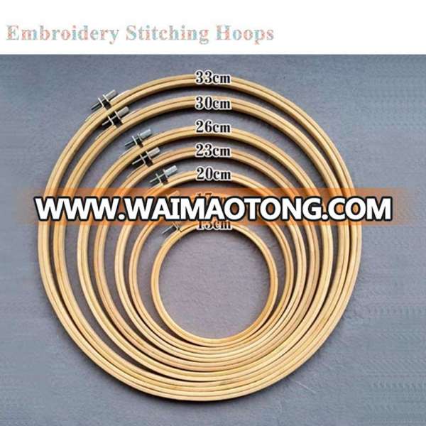 Wholesale Embroidery hoops wooden bamboo